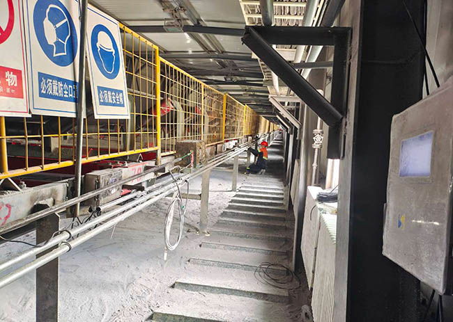 西藏巨龍銅業高精度電子皮帶秤項目